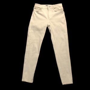 Lauren Ralph Lauren Women's White Skinny Straight Leg Denim Jeans